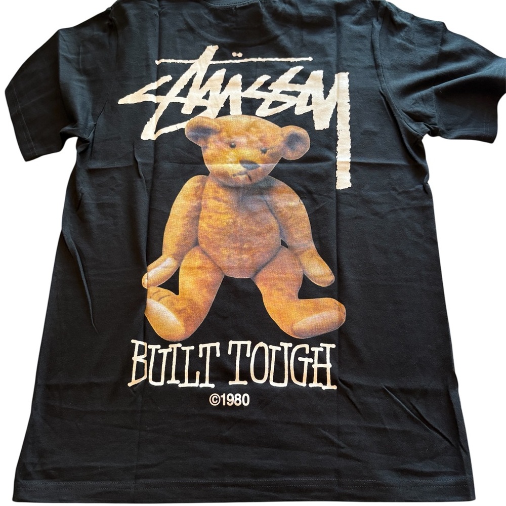🧸 Stüssy “Built Tough” Teddy Bear Graphic Tee –
